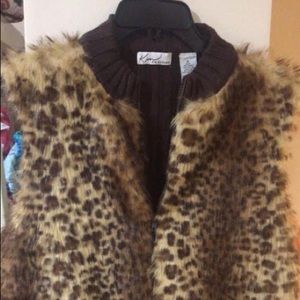 Kim Rogers XL cheetah vest